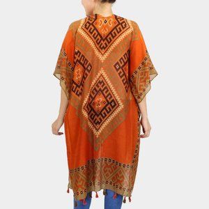 Western Printed Kimono